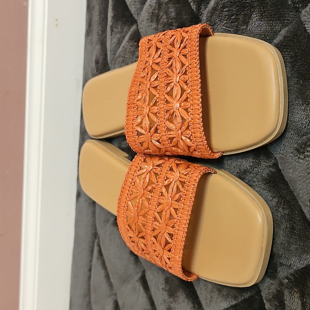Chic Orange Old Navy Woven Sandals